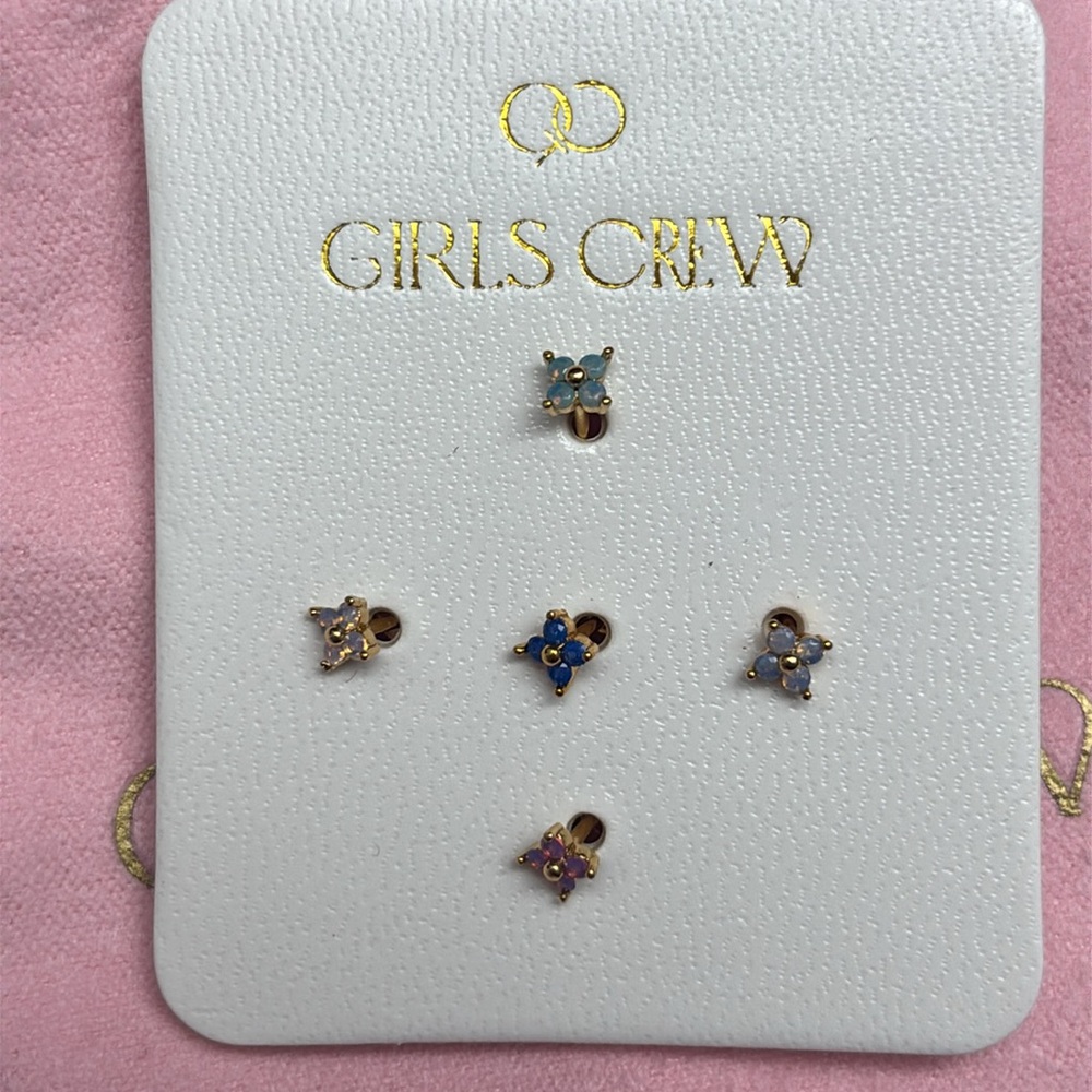 Girls Crew Beautiful Blossom Stud Set - Picture 5 of 6